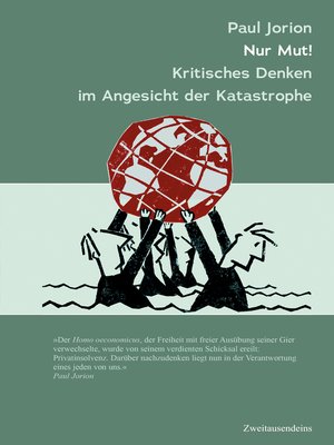 cover image of Nur Mut! Kritsches Denken im Angesicht der Katastrophe